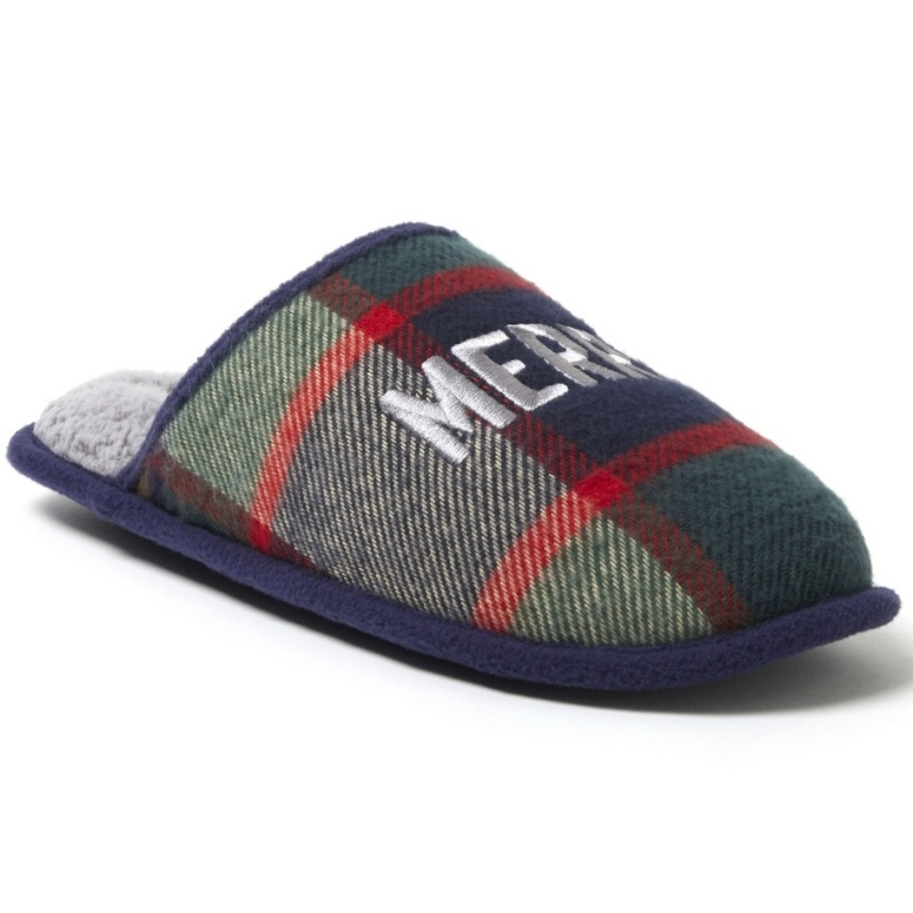 Dearfoams Cozy Comfort Men's Novelty Scuff Slippers (L / 11-12) - Picture 9 of 10